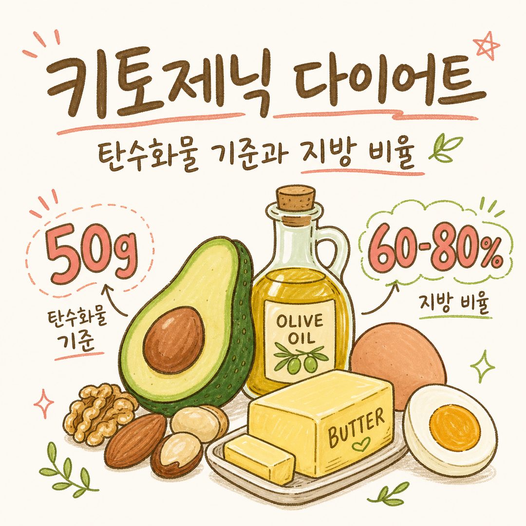 키토제닉 다이어트 식단 — 탄수화물 기준과 지방 비율 짚어보기