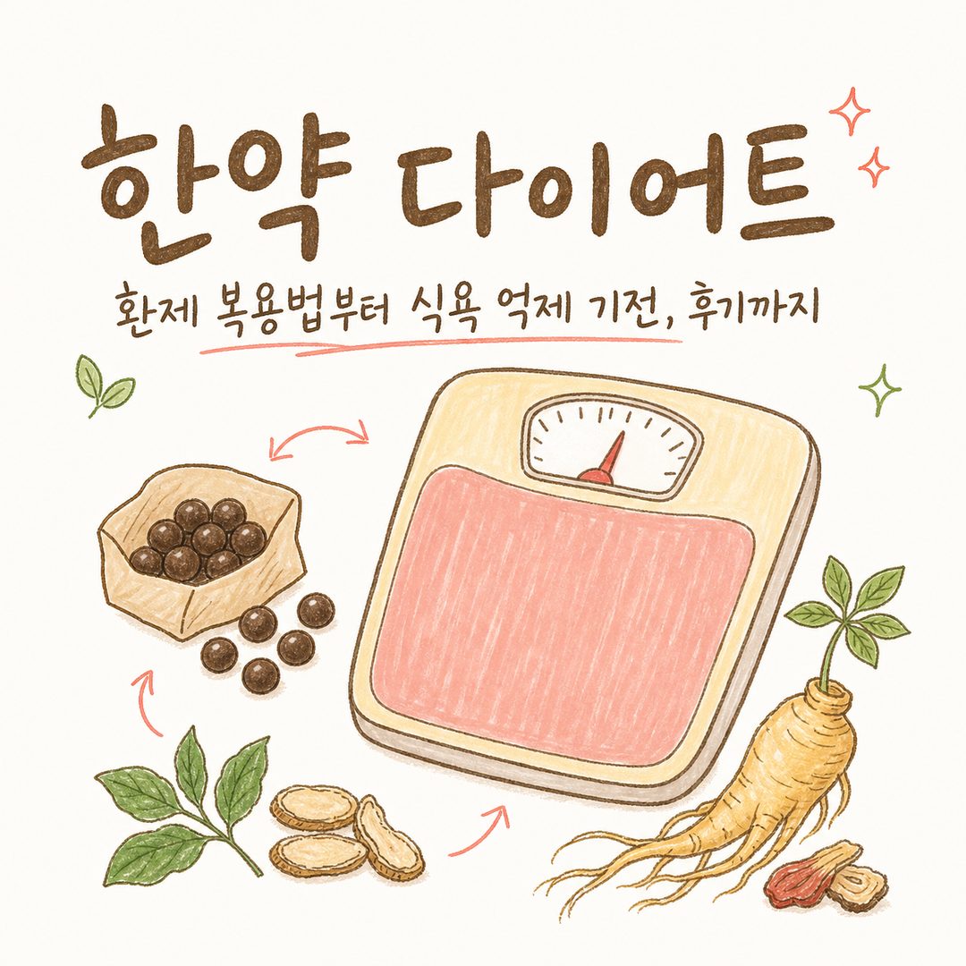 한약 다이어트 — 환제 복용법부터 식욕 억제 기전, 후기까지