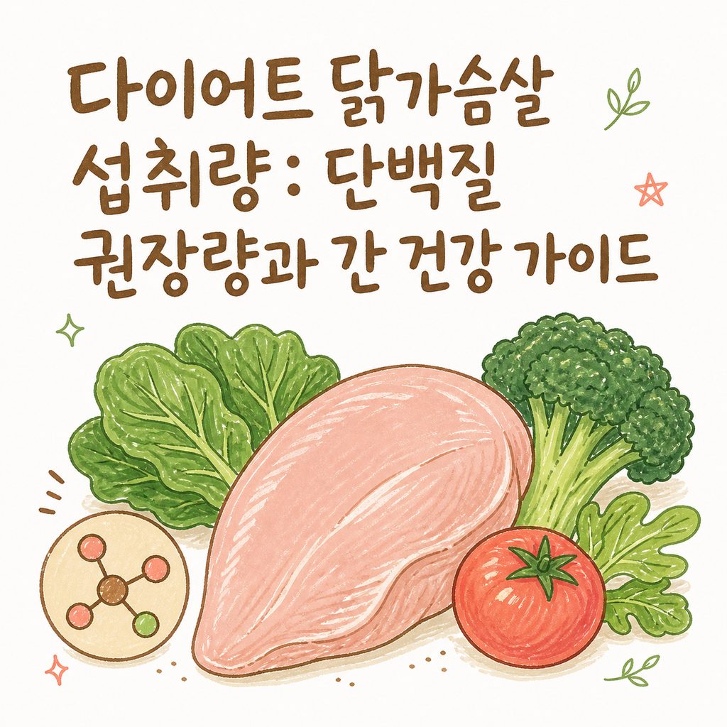 다이어트 닭가슴살 섭취량 — 단백질 권장량과 간 건강, 식물성 단백질 짚